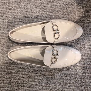 Ferragamo White Loafer